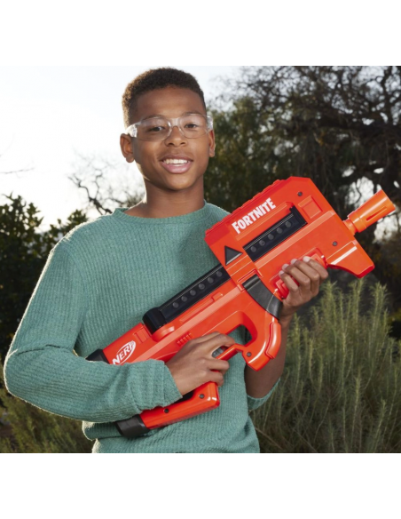 Lança Dardos Nerf Fortnite Compact Smg, Lançador Motorizado Estilo Ultra Red - F4167 - Hasbro