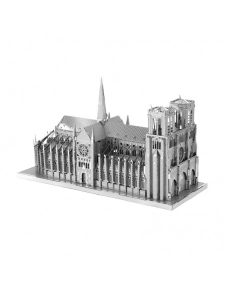 Notre dame de paris 3d quebra-cabeça de metal diy brinquedos educativos infantis criativos