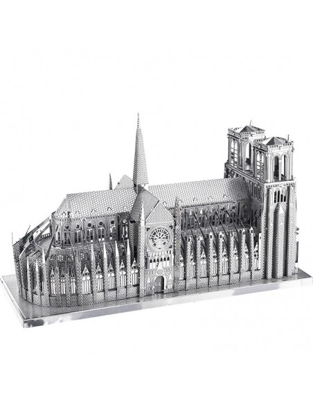 Notre dame de paris 3d quebra-cabeça de metal diy brinquedos educativos infantis criativos