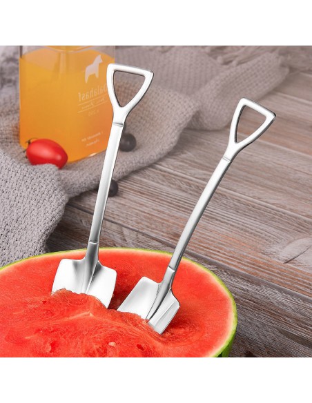 4 pcs pá colher de chá de aço inoxidável