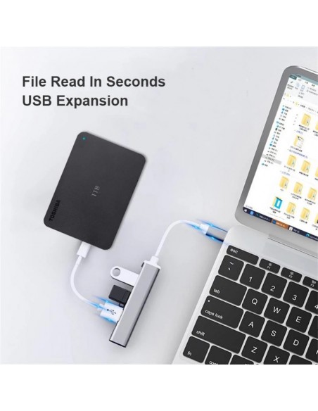 Extensor hub hub docking station usb c um-a-quatro computador splitter usb 3.0