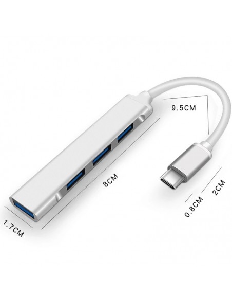 Extensor hub hub docking station usb c um-a-quatro computador splitter usb 3.0