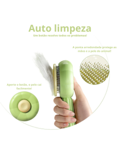 Escova Auto Limpante para Pets 2