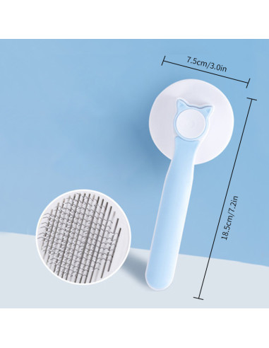 Escova Auto Limpante para Pets