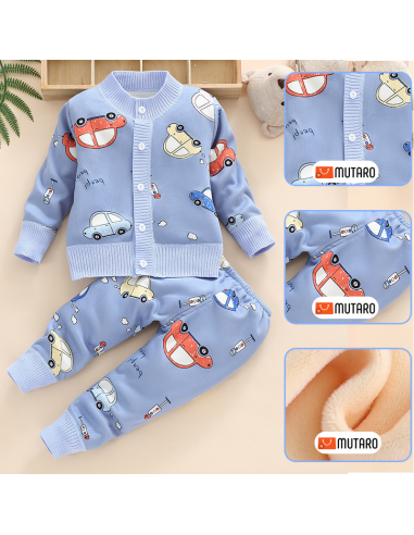 Conjunto estampado infantil de inverno